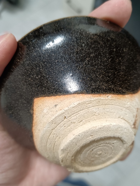 古玩陶瓷黑釉束口盞拍賣(mài)，當(dāng)前價(jià)格1000元