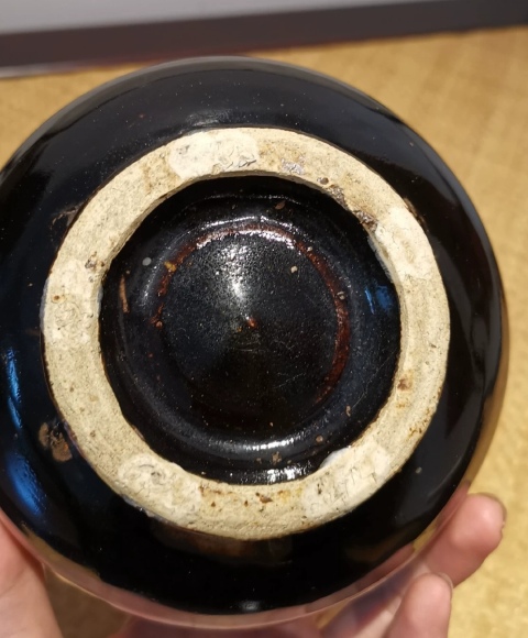 古玩陶瓷磁州窯烏金釉玉壺春瓶拍賣，當前價格30000元