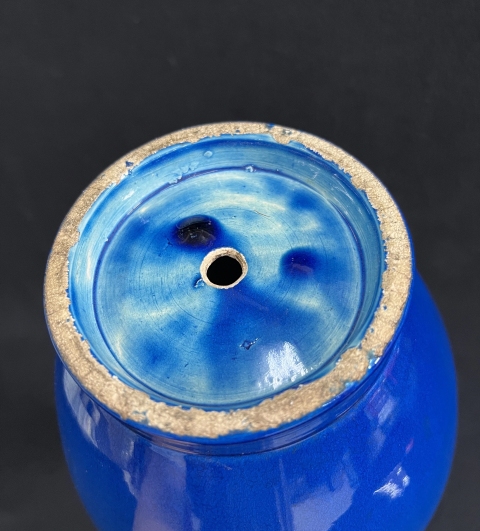 古玩陶瓷孔雀藍釉膽瓶拍賣,當前價格8500元