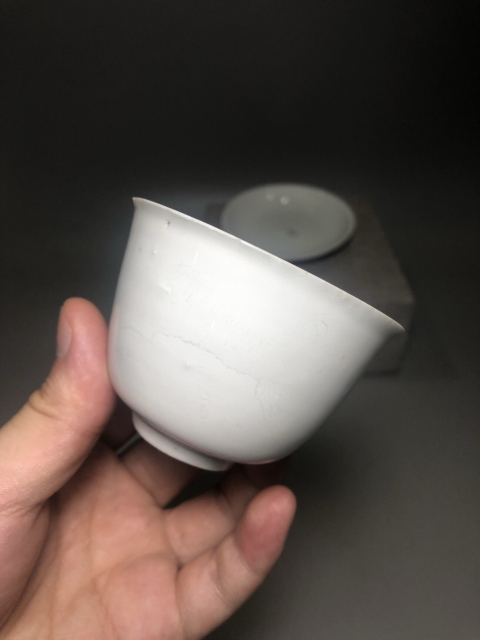 古玩陶瓷(明末清初)青白釉杯碟一套拍賣,當前價格0元