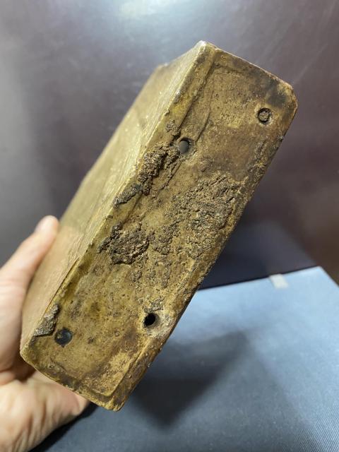 古玩陶瓷清黃釉印狀元及第紋筷籠拍賣,當前價格1080元
