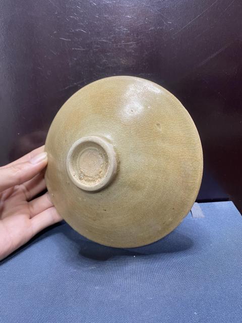 古玩陶瓷宋青釉斗笠盞拍賣，當(dāng)前價(jià)格1880元