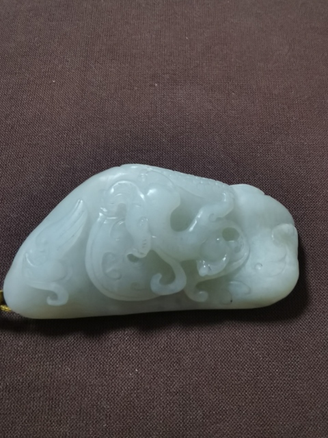古玩玉器和田籽料龍鳳把件拍賣,當前價格4800元