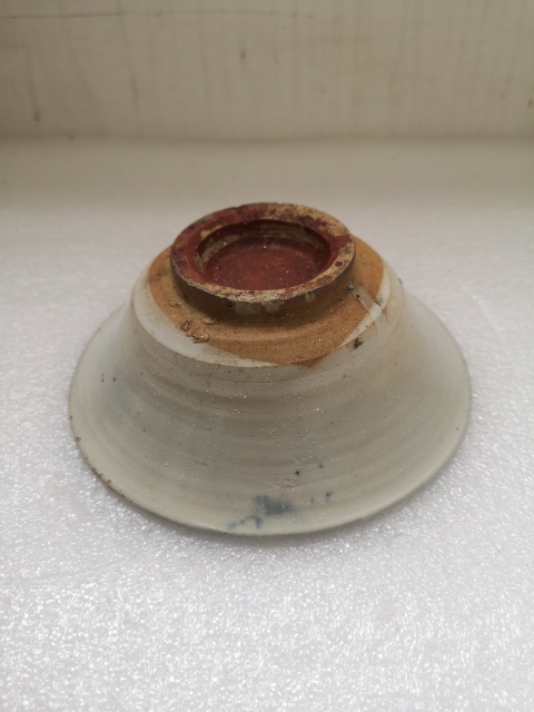 古玩陶瓷明末清初磁州窯青花碗拍賣,當前價格450元