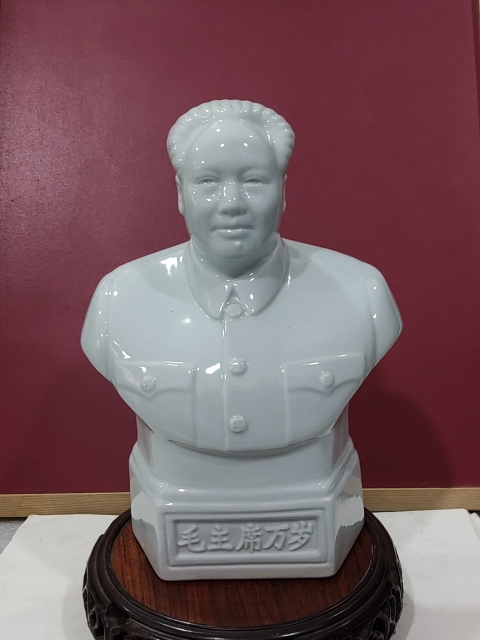 古玩雜項瓷塑主席半身像擺件拍賣,當前價格188元