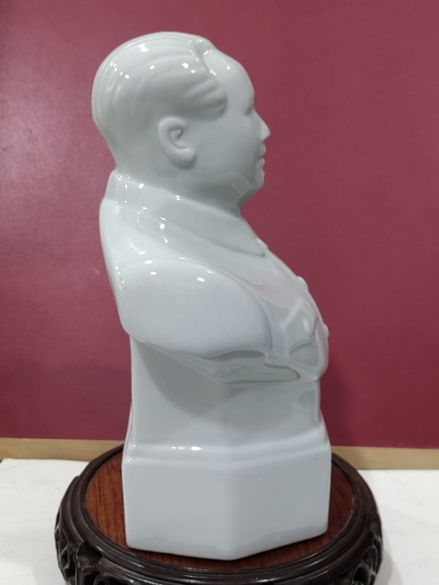 古玩雜項瓷塑主席半身像擺件拍賣,當前價格188元