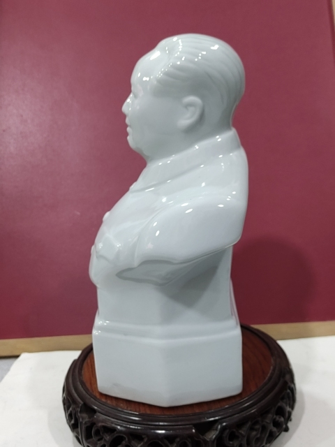 古玩雜項瓷塑主席半身像擺件拍賣,當前價格188元