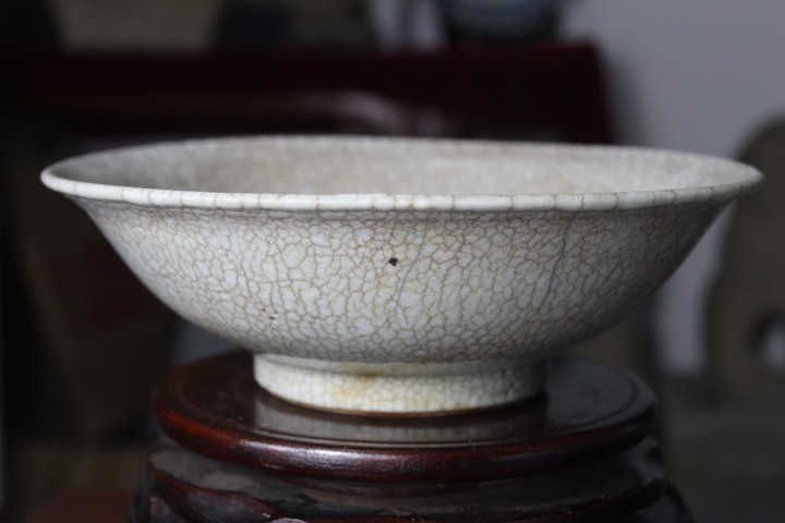 古玩陶瓷清中早期·哥釉碗拍賣,當前價格888元
