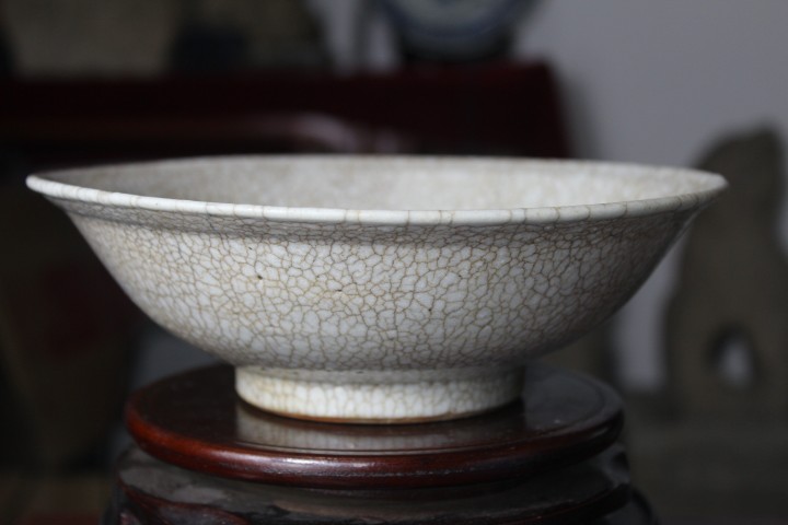 古玩陶瓷清中早期·哥釉碗拍賣,當前價格888元