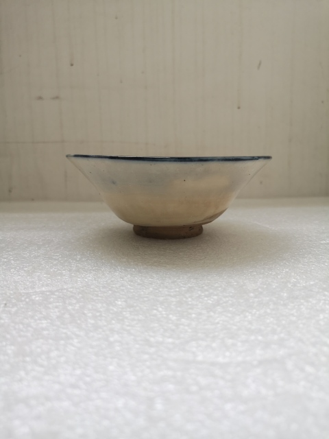 古玩陶瓷明末清初磁州窯青花碗拍賣,當前價格450元