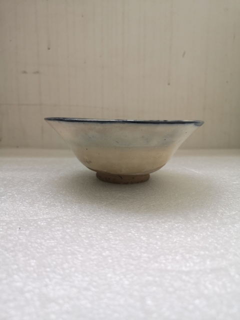 古玩陶瓷明末清初磁州窯青花碗拍賣,當前價格450元