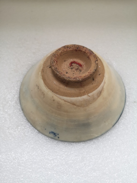 古玩陶瓷明末清初磁州窯青花碗拍賣,當前價格450元