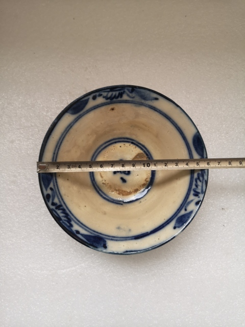 古玩陶瓷明末清初磁州窯青花碗拍賣,當前價格450元