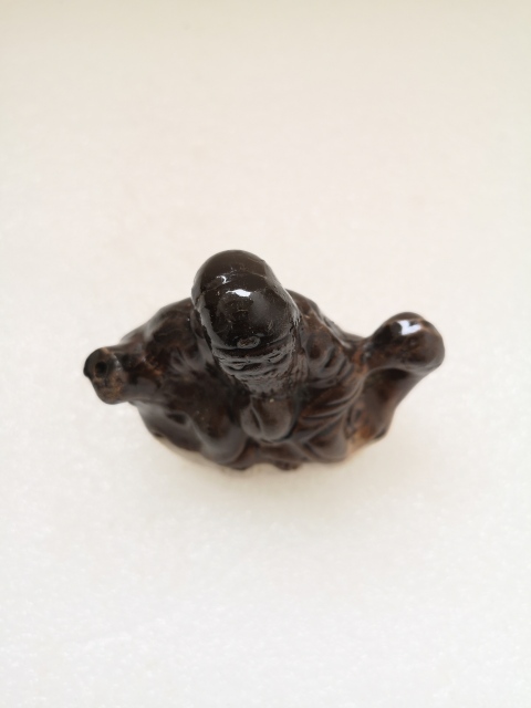 古玩陶瓷民國(guó)壽星褐釉水滴拍賣,當(dāng)前價(jià)格480元