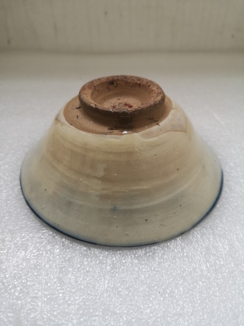 古玩陶瓷明末清初磁州窯青花碗拍賣,當前價格450元