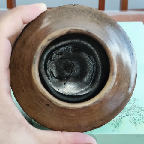古玩陶瓷明，磁州窯茶葉末釉折肩罐拍賣，當(dāng)前價(jià)格299元