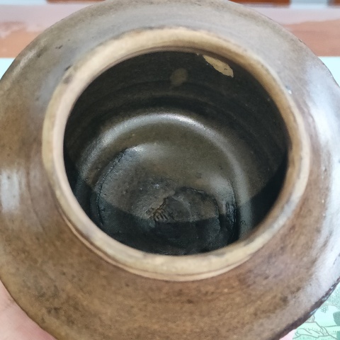古玩陶瓷明，磁州窯茶葉末釉折肩罐拍賣，當(dāng)前價(jià)格299元