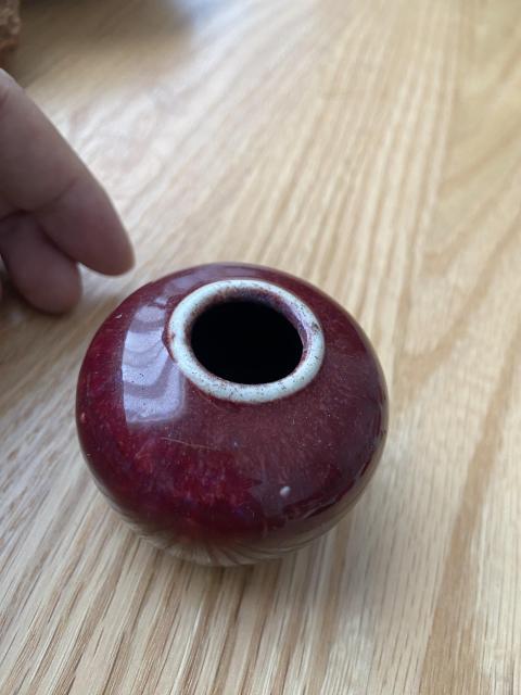 古玩陶瓷清中期鈞紅釉水呈拍賣，當前價格12888元