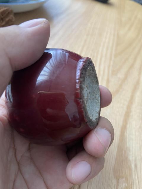 古玩陶瓷清中期鈞紅釉水呈拍賣，當前價格12888元