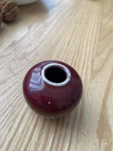 古玩陶瓷清中期鈞紅釉水呈拍賣，當前價格12888元