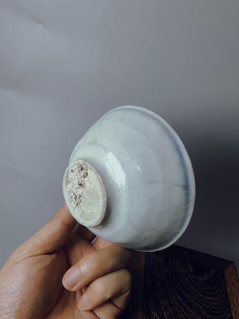 古玩陶瓷明代?青花藍圈碗,一只全品,另一只白送拍賣,當前價格388元