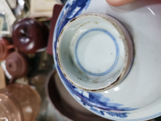 古玩陶瓷清代青花三星高照撇口碗拍賣,當前價格300元