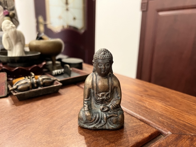 古玩雜項（特價）清代如來佛座像拍賣，當前價格1200元