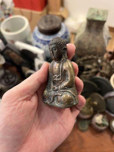 古玩雜項（特價）清代如來佛座像拍賣，當前價格1200元