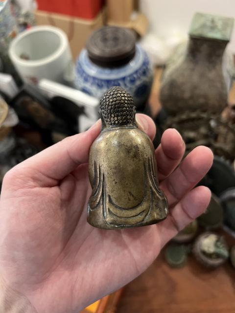 古玩雜項（特價）清代如來佛座像拍賣，當前價格1200元