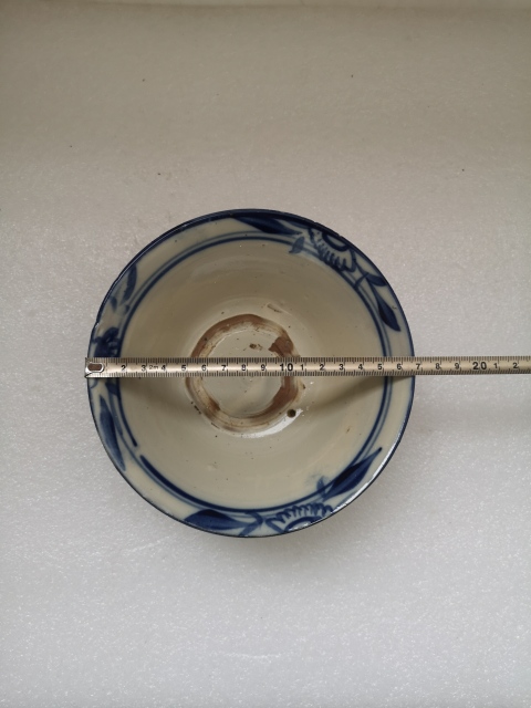 古玩陶瓷清代早期青花碗拍賣,當前價格480元