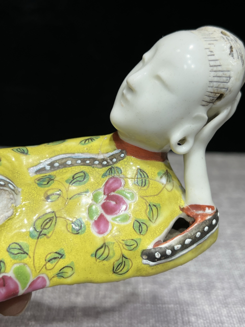 古玩陶瓷粉彩崔鶯鶯瓷塑拍賣,當前價格860元