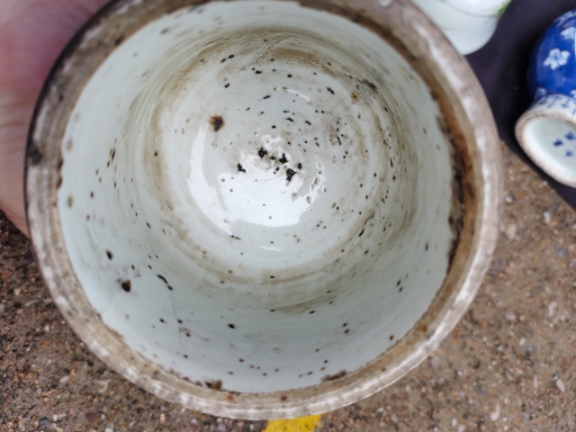 古玩陶瓷清代青花燭臺拍賣,當前價格3200元