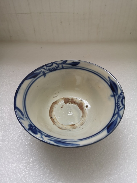 古玩陶瓷清代早期青花碗拍賣,當前價格480元