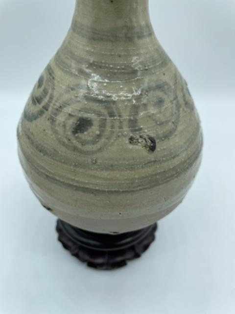 古玩陶瓷元代末青花玉壺春瓶拍賣,當前價格1980元
