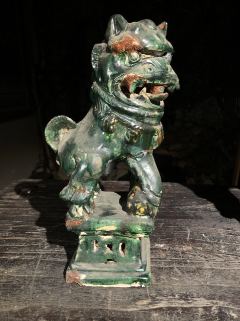 古玩陶瓷綠釉獅子擺件拍賣，當(dāng)前價(jià)格6500元