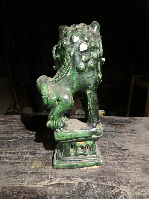 古玩陶瓷綠釉獅子擺件拍賣，當(dāng)前價(jià)格6500元
