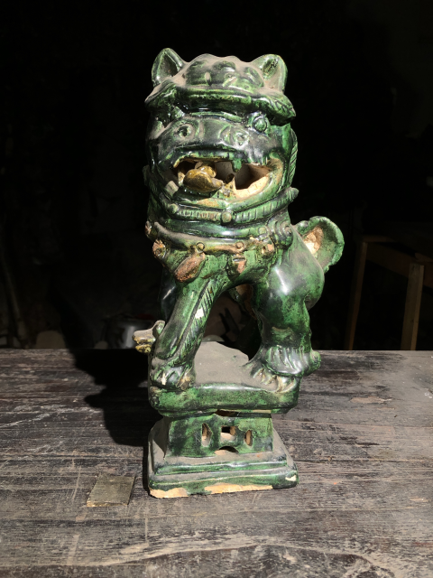古玩陶瓷綠釉獅子擺件拍賣，當(dāng)前價(jià)格6500元