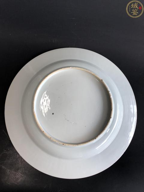 古玩陶瓷康熙青花如意花卉紋折沿大盤拍賣,當前價格9800元