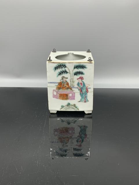古玩陶瓷同治竹林七賢壺套拍賣，當(dāng)前價(jià)格6800元