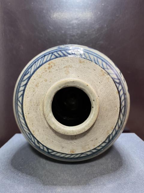 古玩陶瓷清,亭臺樓閣山水罐拍賣,當前價格1650元
