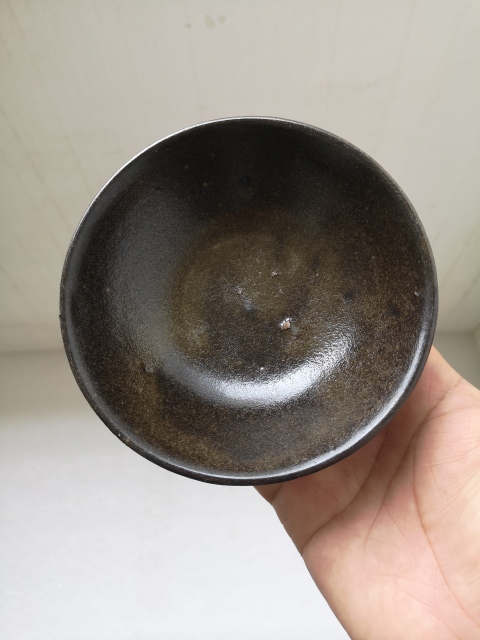 古玩陶瓷清早期褐釉碗拍賣，當前價格450元