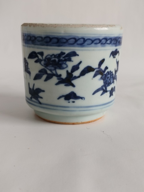 古玩陶瓷青花福壽紋筒式爐拍賣，當前價格266元