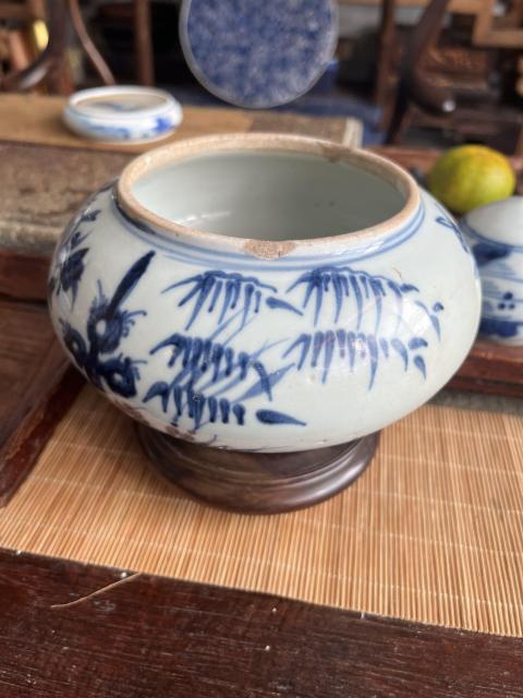古玩陶瓷青花盂拍賣，當前價格1280元