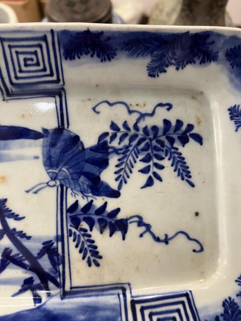 古玩陶瓷清代青花盤拍賣,當前價格650元