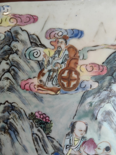 古玩陶瓷乾嘉粉彩群仙祝壽故事瓷板拍賣,當(dāng)前價(jià)格8888元