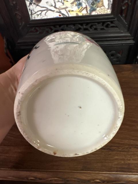 古玩陶瓷粉彩麒麟送子瓶拍賣,當前價格3650元