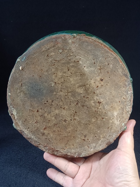古玩陶瓷已域鑒實(shí)物鑒定清代銅官窯綠釉窯變蘭花四糸大酒壺拍賣，當(dāng)前價(jià)格750元