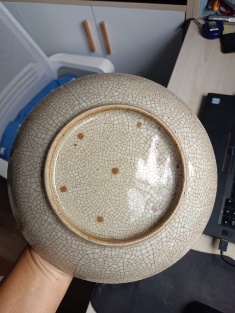 古玩陶瓷哥釉七星盤拍賣,當前價格1880元