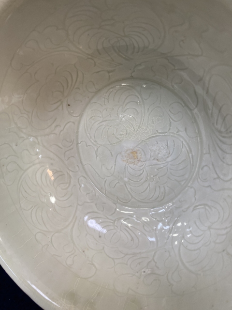 古玩陶瓷北宋湖田窯影青高足碗拍賣,當前價格28000元