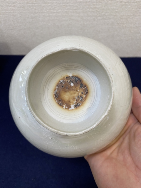 古玩陶瓷北宋湖田窯影青高足碗拍賣,當前價格28000元